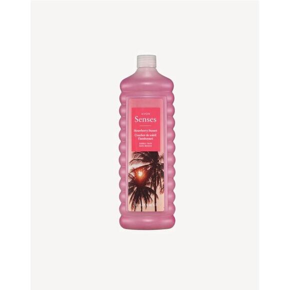 Avon Senses Strawberry Sunset Bubble Bath 24 fl. oz. - Picture 1 of 5
